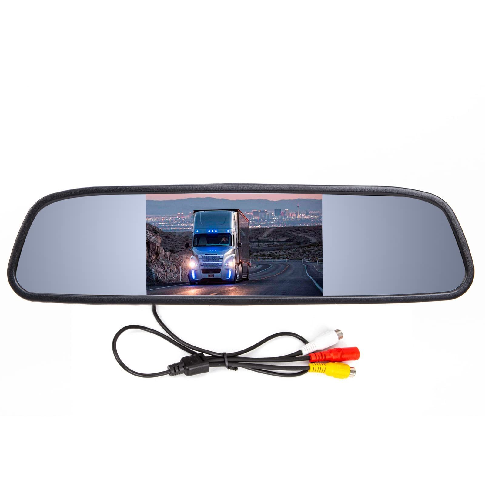 Espejo Retrovisor Con Camara De Seguridad 4.3″ Reversa y Frontal Para Coche Auto