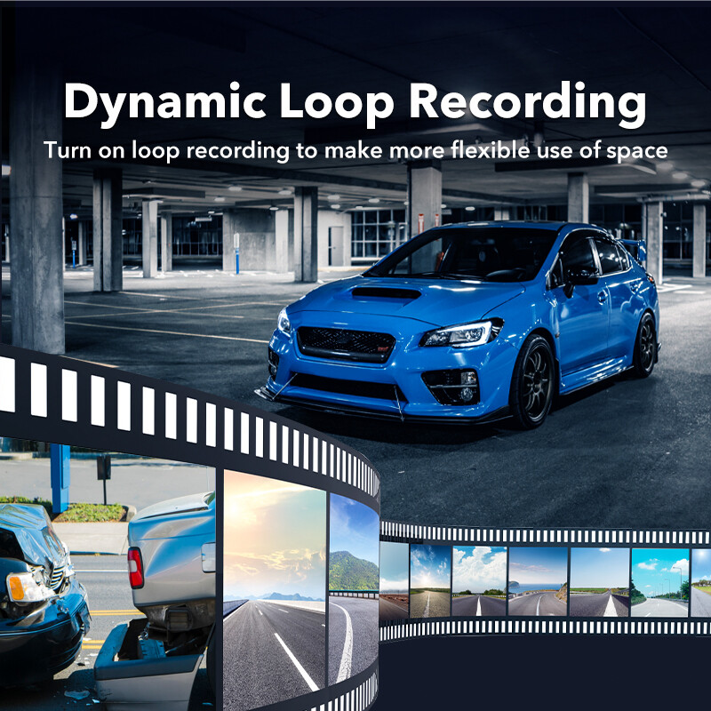 REDTIGER F7N 4K Front and Rear Dash Cam Built-in WiFi GPS Dual Dash Camera