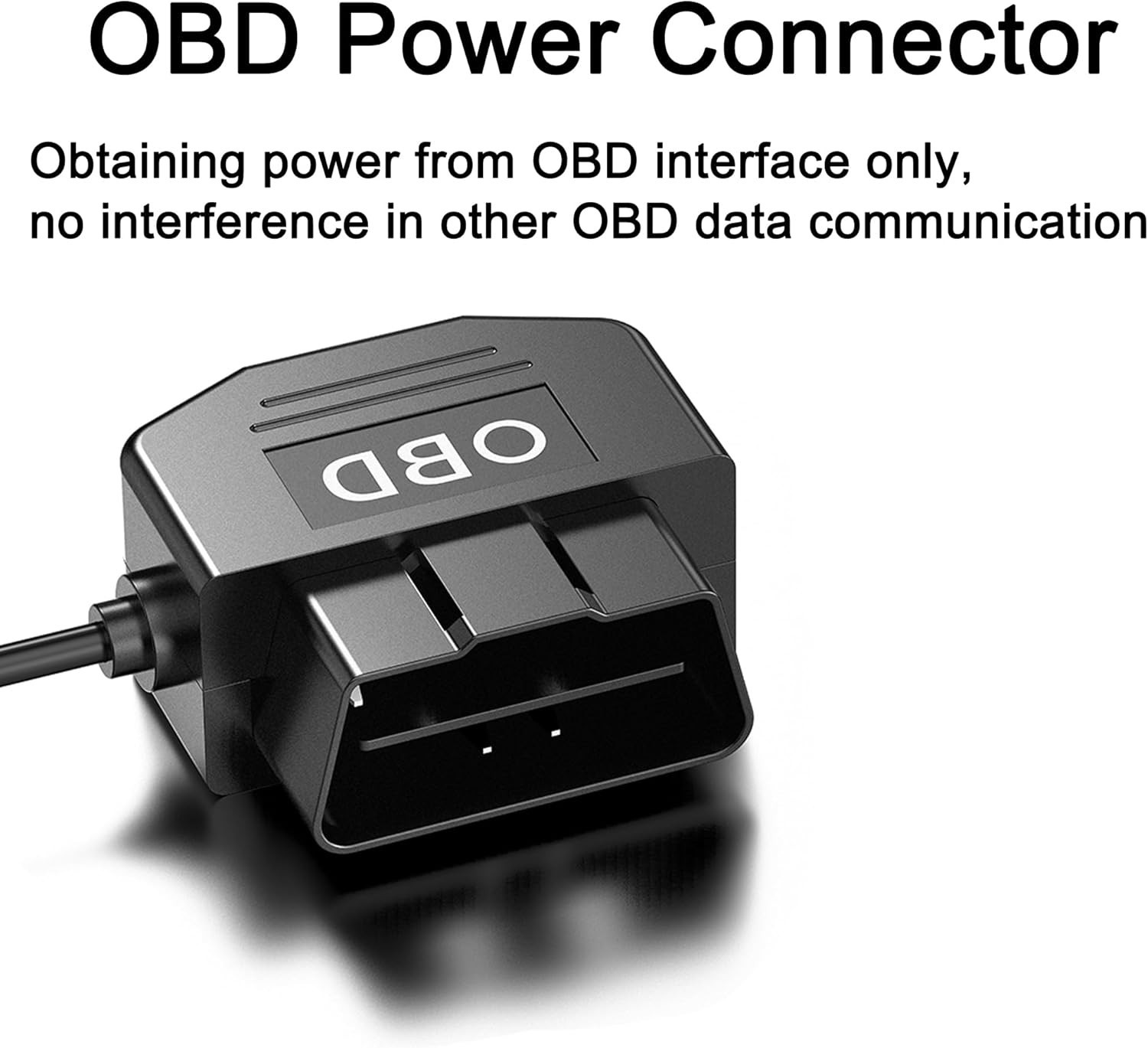 OBD OBD2 Hardwire Kit Power Cable for Dash Camera with 90Degree USB Type C 12-36