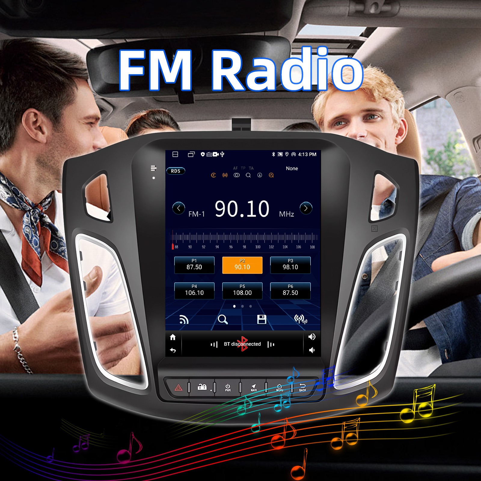 Ford Focus 2012-2018 Carplay Android 13 Car Stereo Radio GPS Navi WIFI