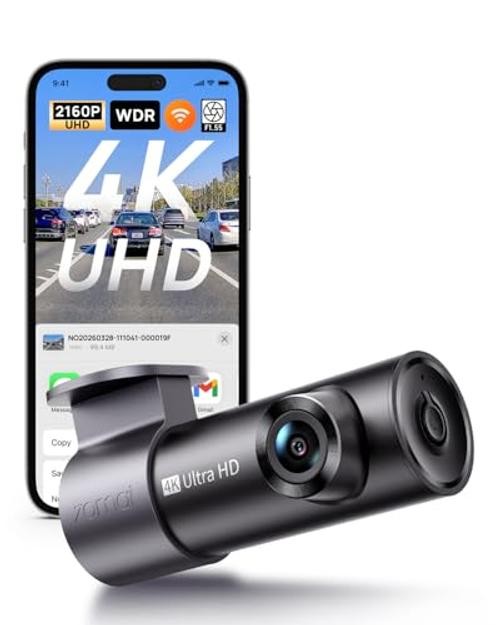 M310 Plus 4K Dash Cam Front with Night Vision, 140° Wide Angle Dash 2160P