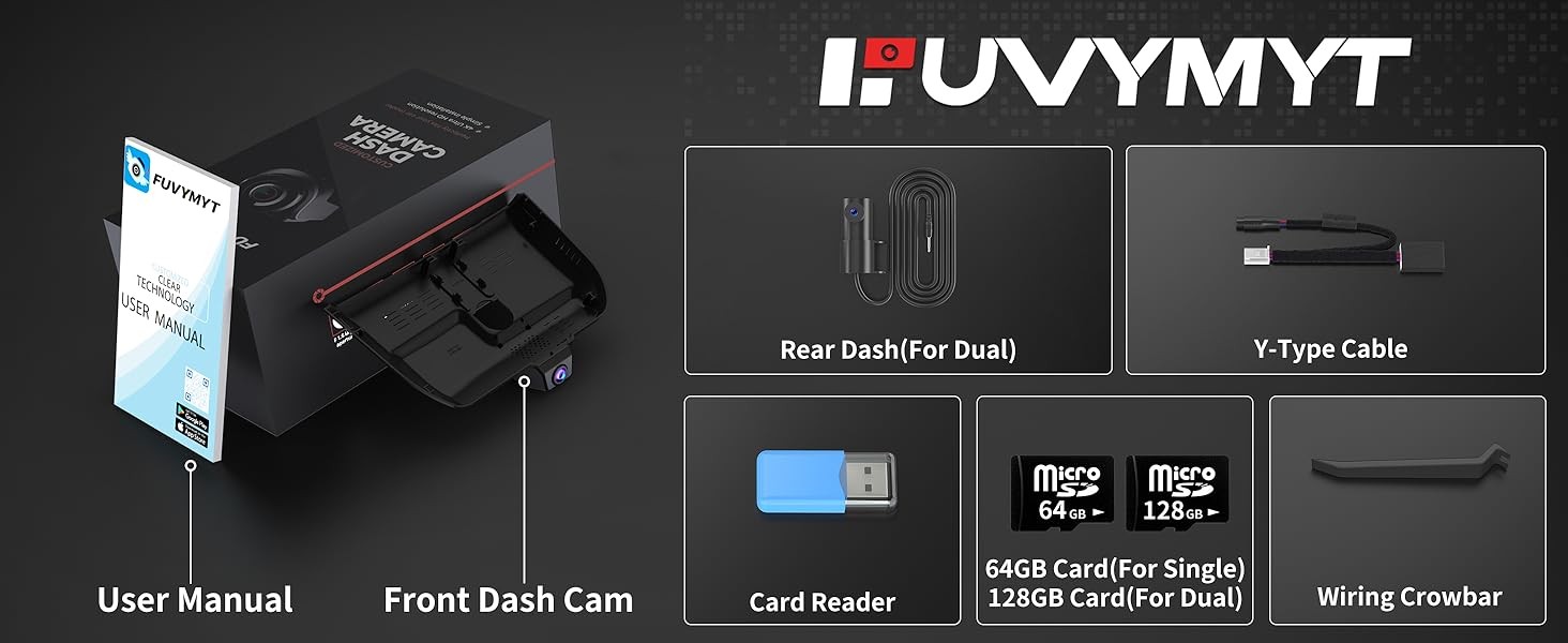 Dash Cam for Hyundai Santa Fe 2024-2026 | Hidden Front Camera | WiFi App Control