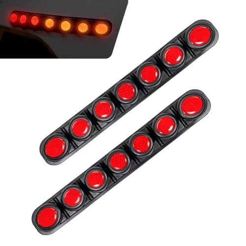 Car Bumper Protector Strips, Automotive Bumper Reflective Anti 2 PCS Red