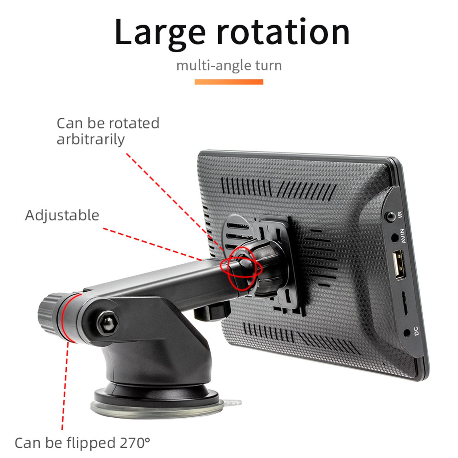 7-Inch HD Portable Car MP5 Player With WiFi And AHD Camera For Smart AQBP