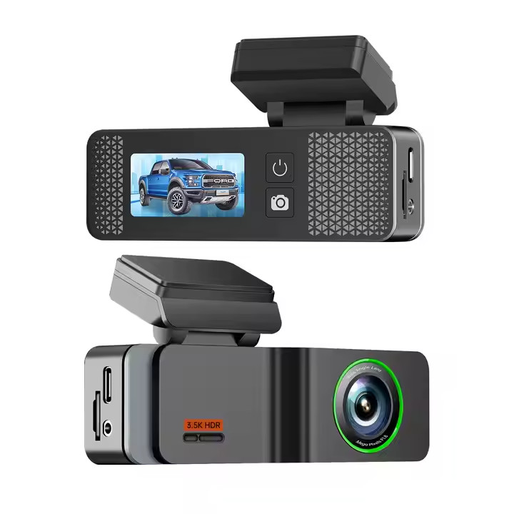 Car Dashcam with Dual Lens Front Rear Black Box with Night Vision Wide Angle HD