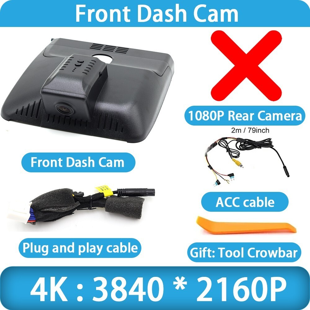 4K UHD Wifi DVR Dash Cam Camera for Toyota bZ4X EA10 Subaru Solterra 2022-2026