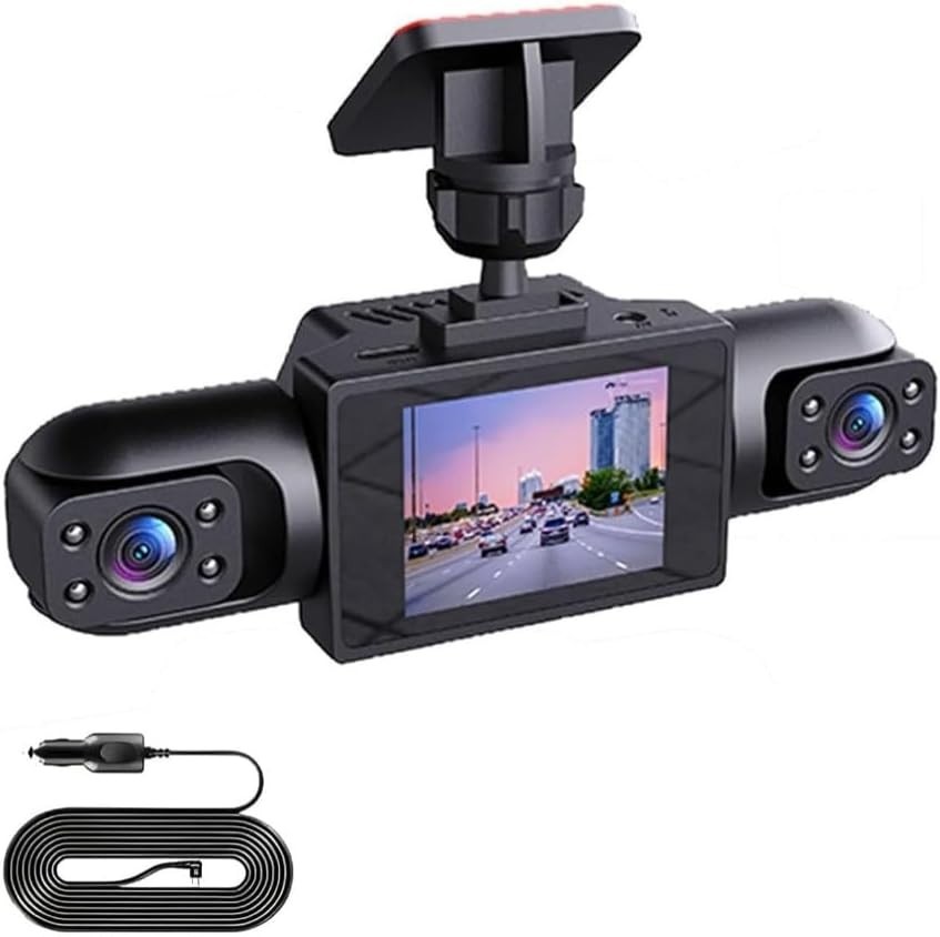 360° Full View Dashcam – 4K UHD Front & Smart Parking Camera with Loop Recording
