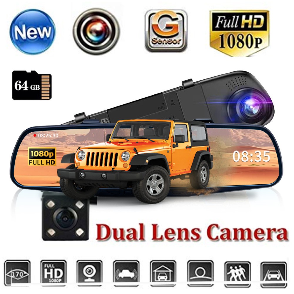 2025 Car Dash Cam Large Screen 1080P Night Vision Function Car Video Recorder