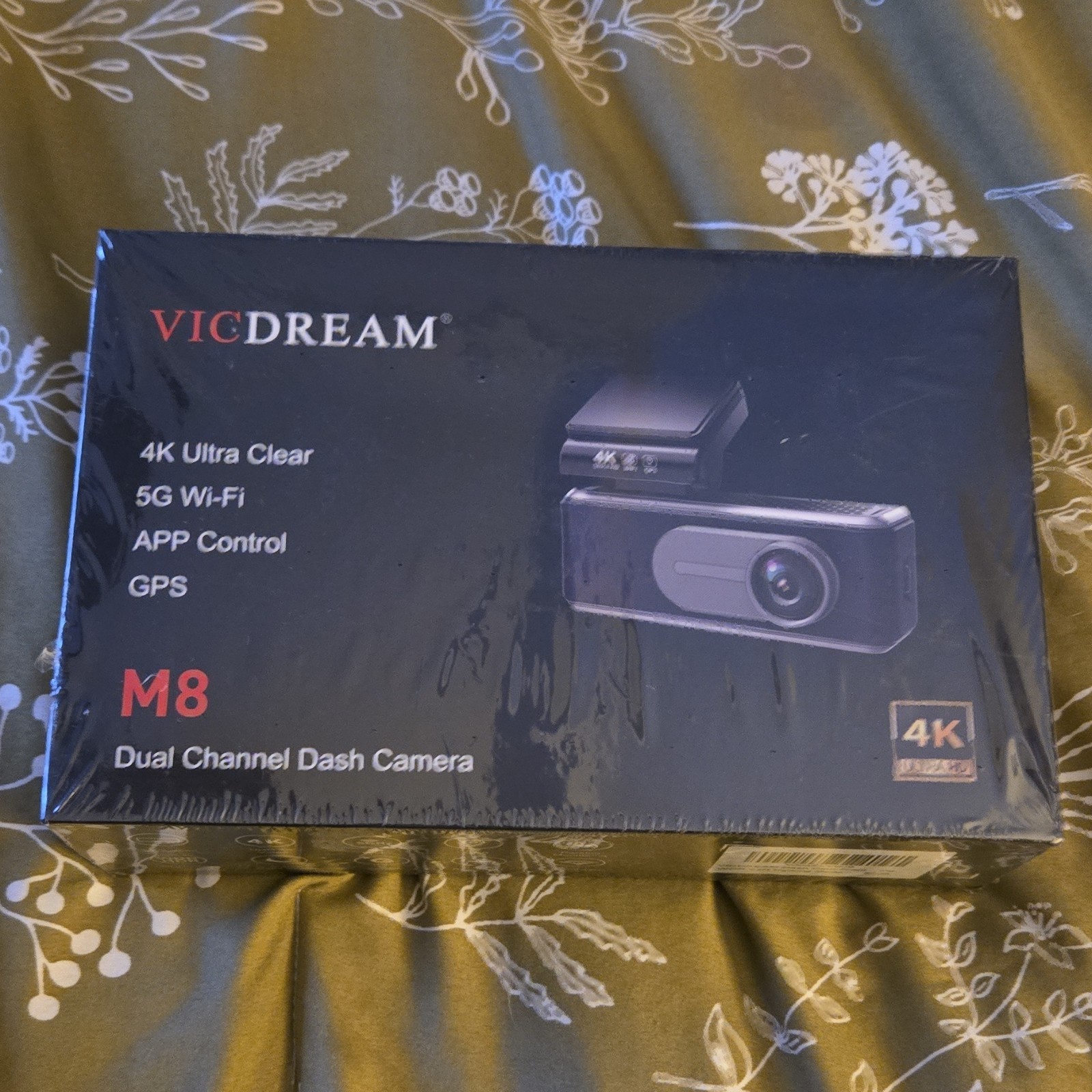VICDREAM 4K 5G Wifi, App Control, GPS, M8 Dual Channel Dash Camera