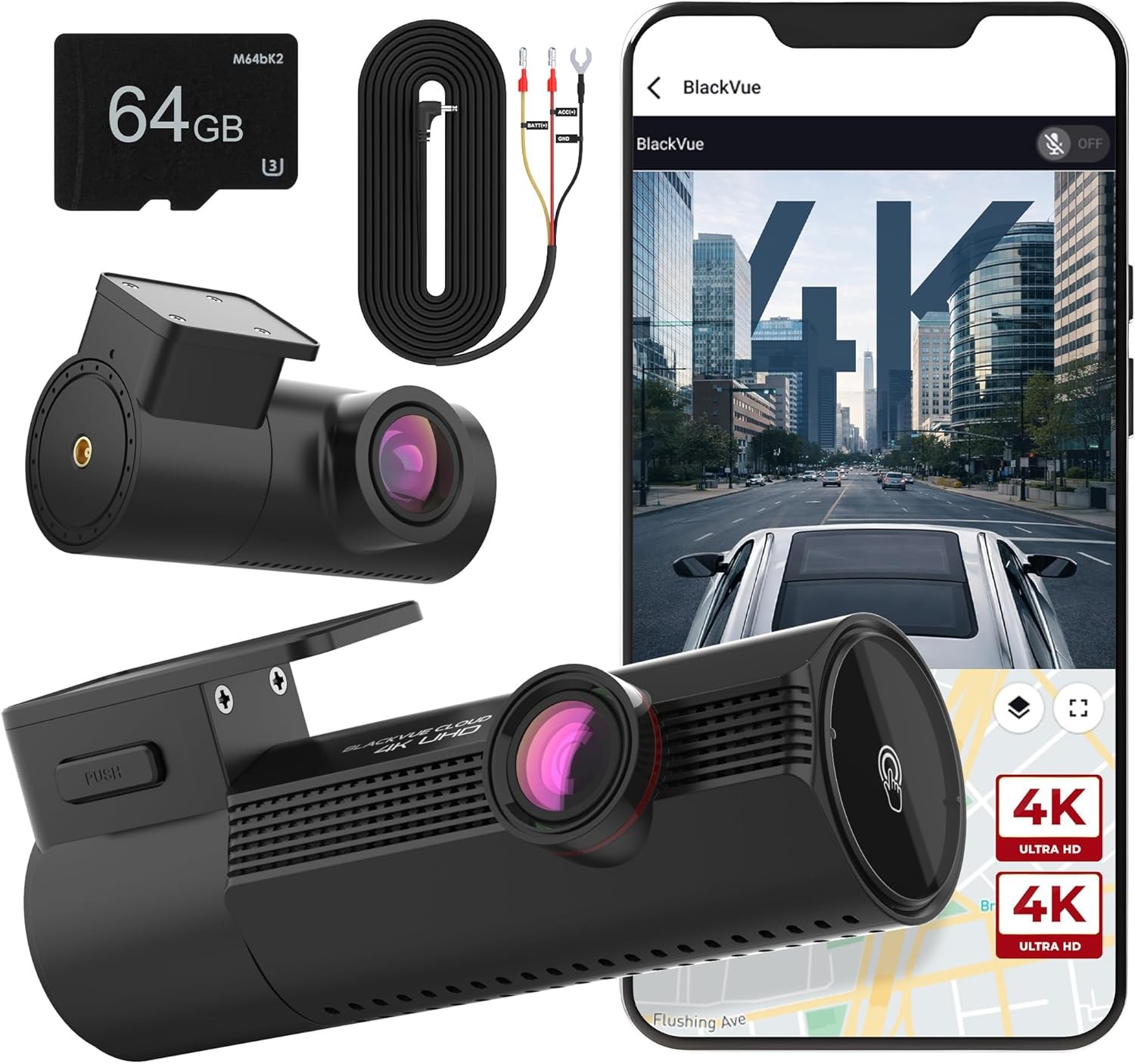 BlackVue Elite 10 2 Channel , +Lens Filter+ODB Cable+LTE Module, SOS Button