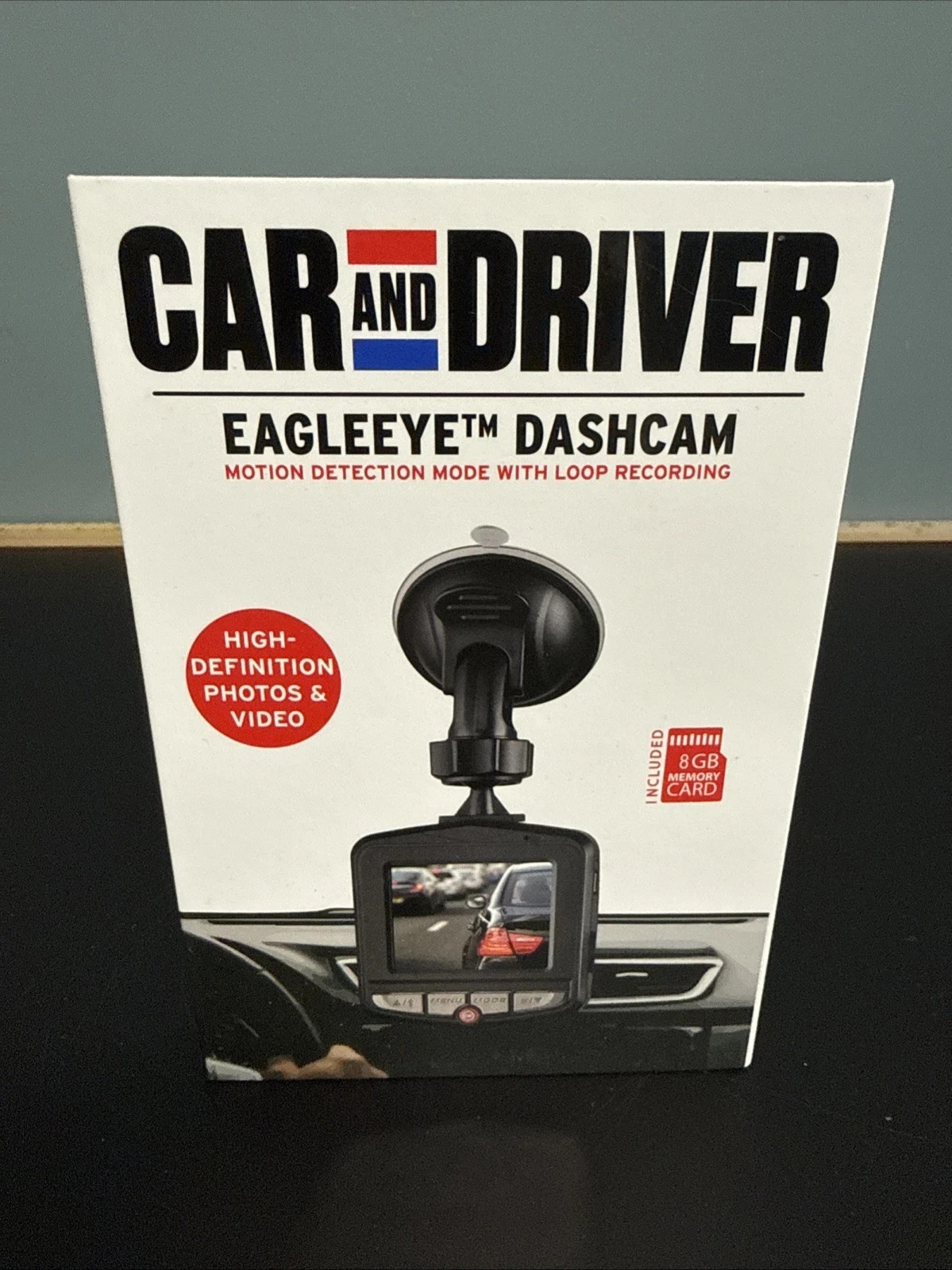 Car and Driver EagleEye Dash Cam 1080P HD Dashboard Camera w/ 8GB Memory Card