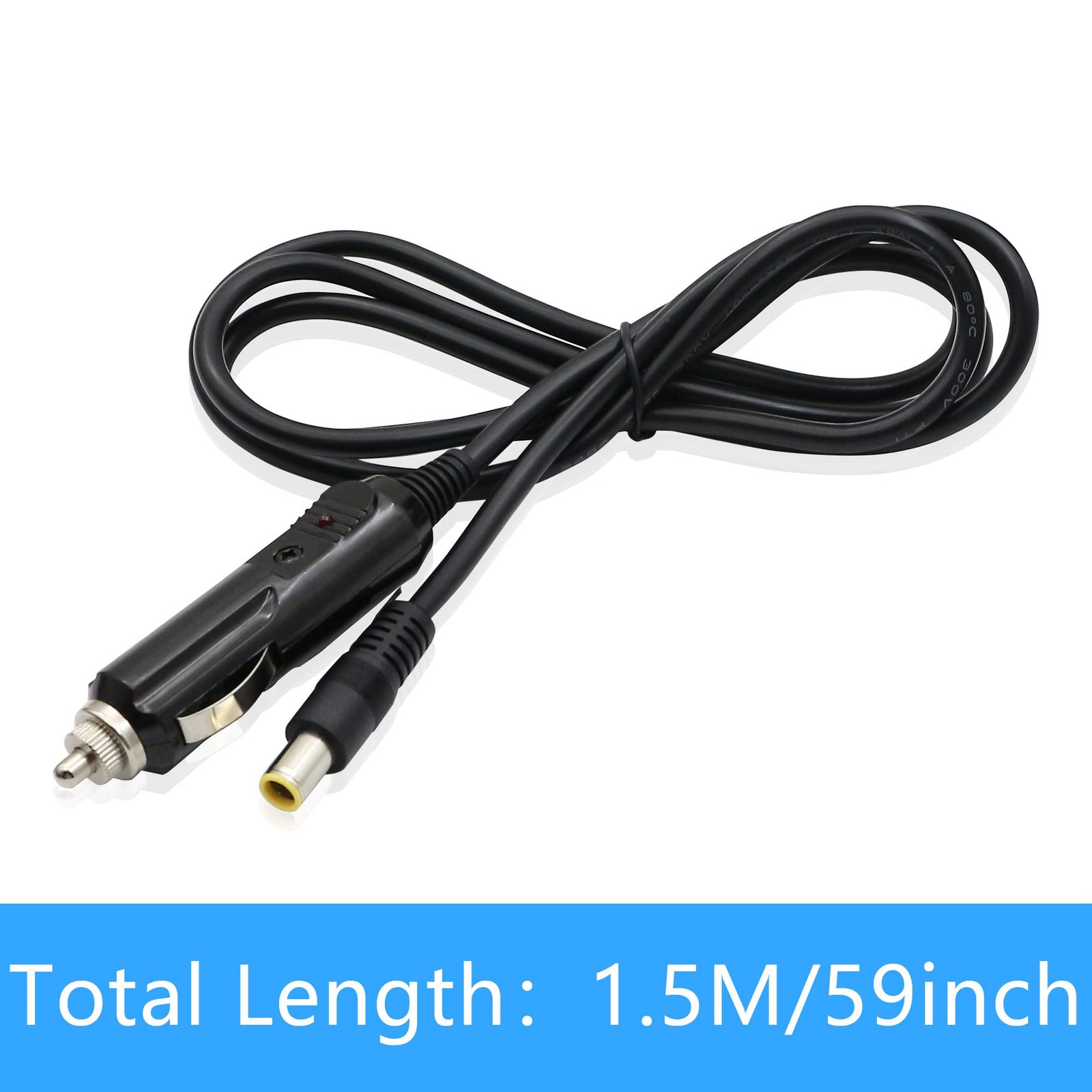 12V DC 8mm Cigarette Lighter Cable, DC7909 7.9 x 5.5mm Charger Power Supply C…