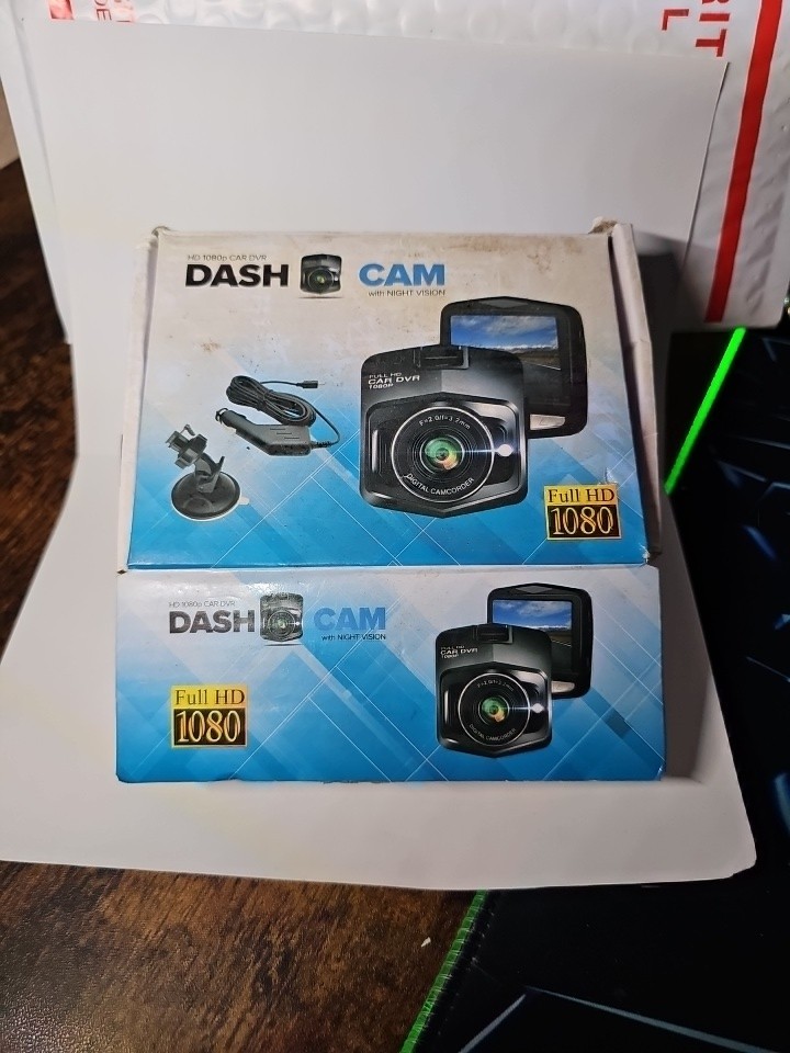 HD 1080P Dash Cam with Night Vision – Full HD Car DVR Camera NEW OPEN BOX
