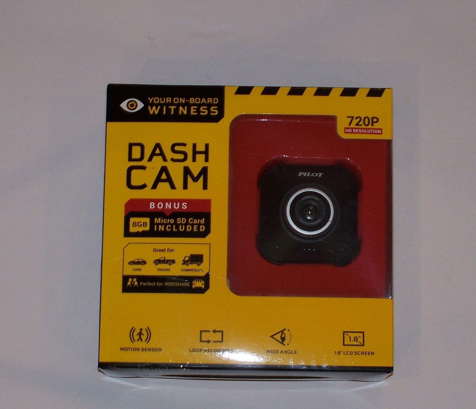 PILOT DASH CAM 720P HD RESOLUTION