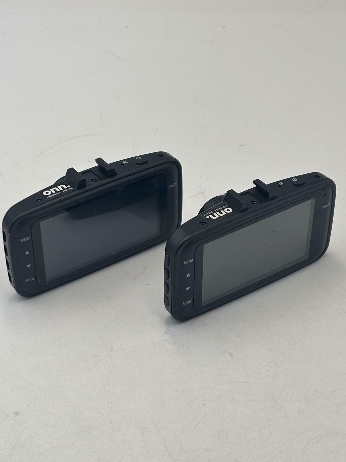 LOT OF 2 onn. Dash Cam with 8 GB microSD Card (Power Port Damaged)
