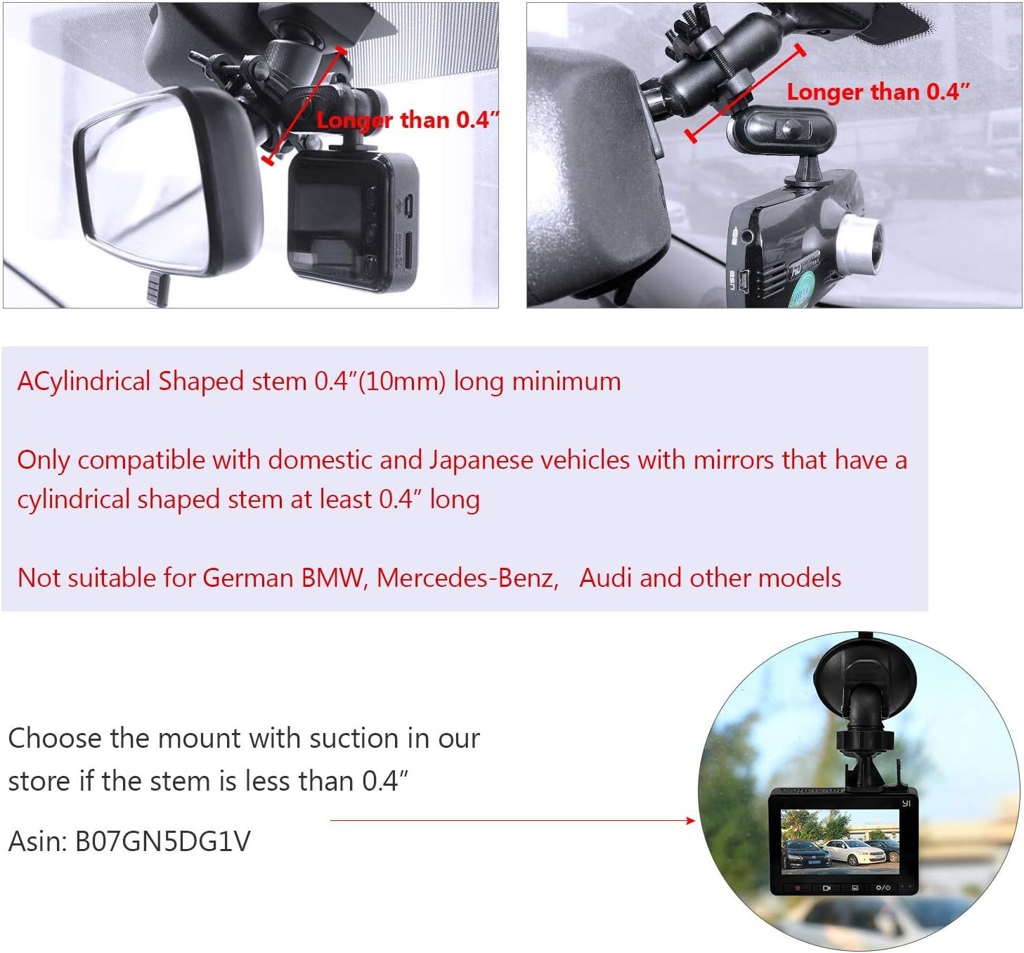 Dash Cam Mount with 16 Adjustable Joints – Easy & Secure Installation