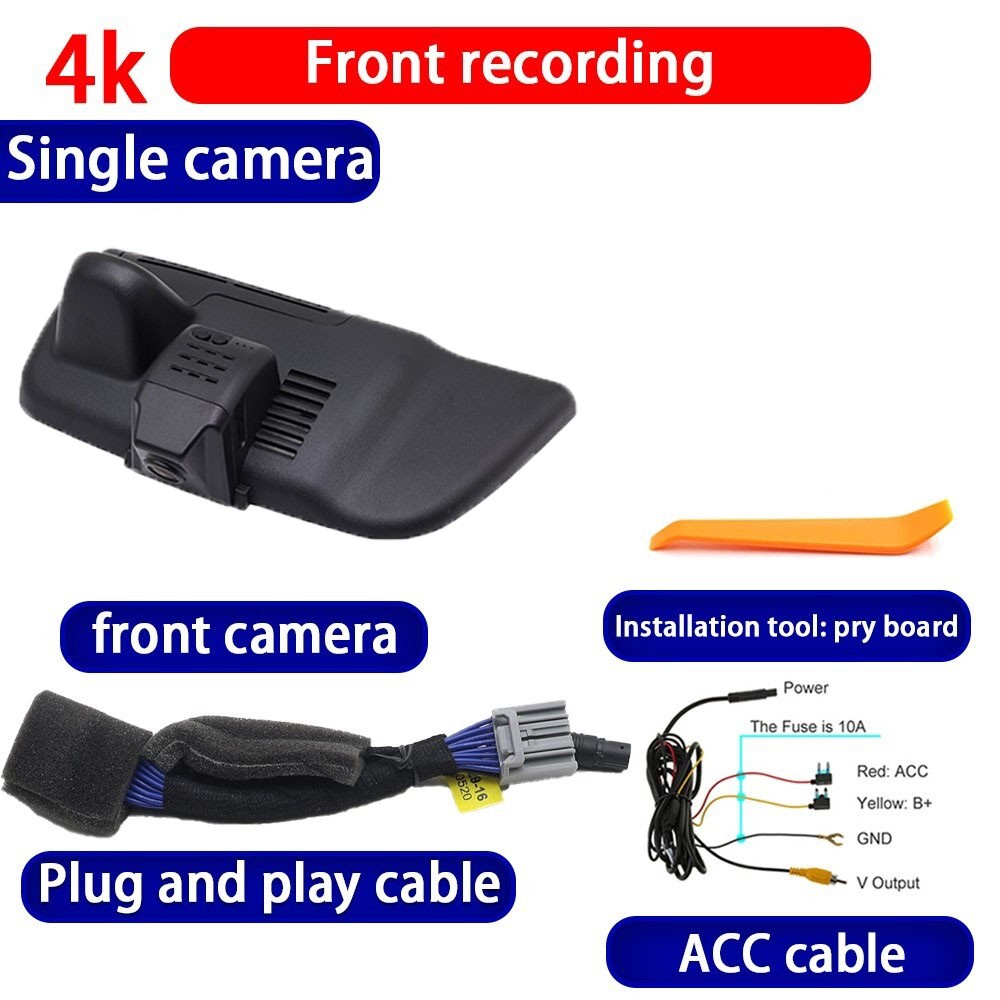 Plug and Play 4K 2160P DVR Dash Cam Camera For Honda Accord Mk10 CV 2018-2022