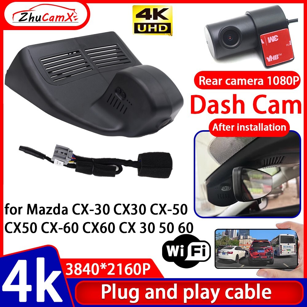4K HD DVR Dash Cam Camera for Mazda CX-30 CX30 CX-50 CX50 CX-60 CX60 CX 30 50 60