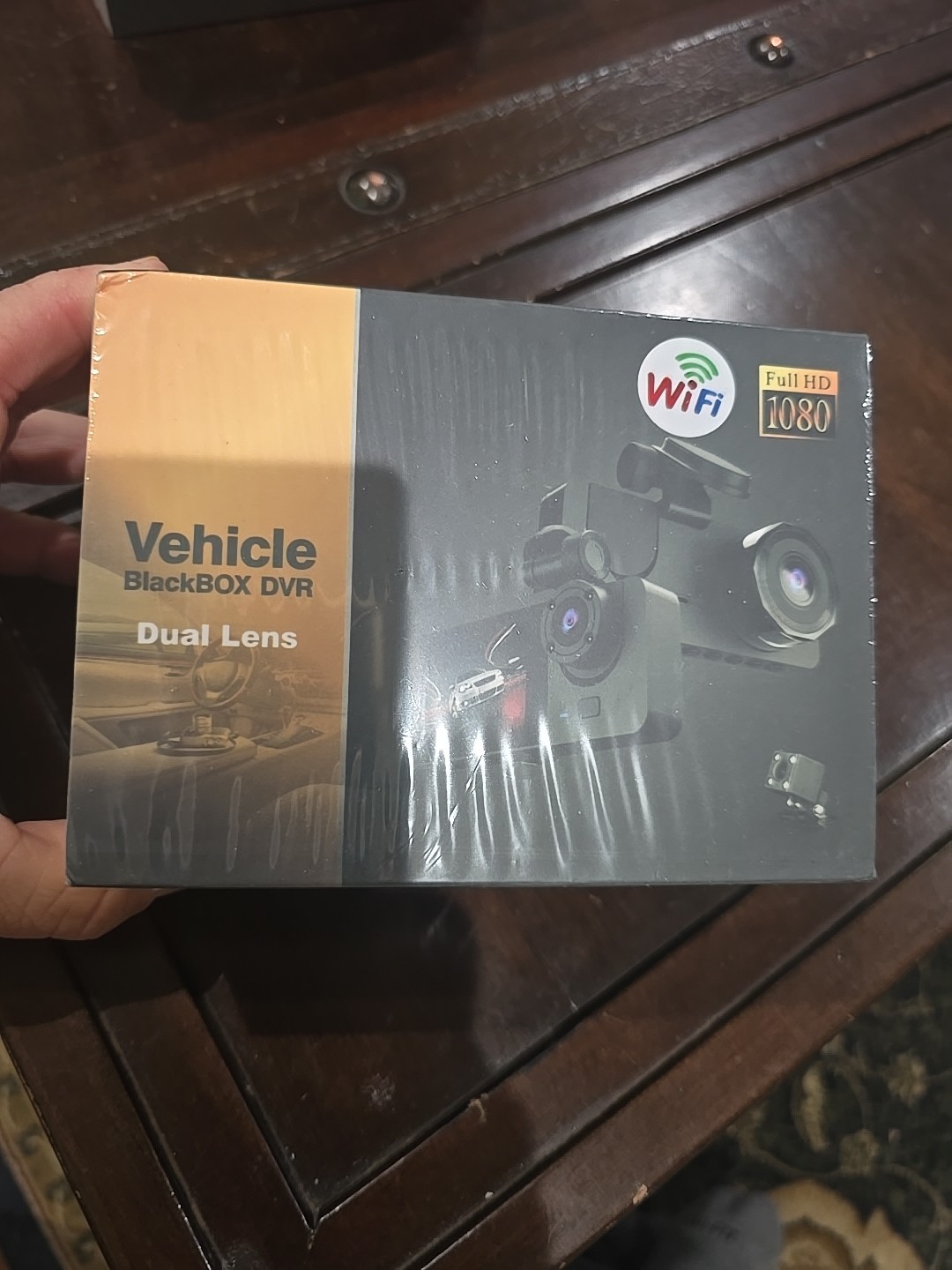 Dash Camera Dual Lens Black Box DVR Full HD 1080 Recording Backup Cam Included