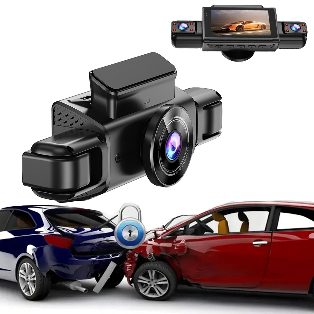 US Mejor Camara De Seguridad 1080P Para Carros De 360° Cámara De 4 Canales+128GB