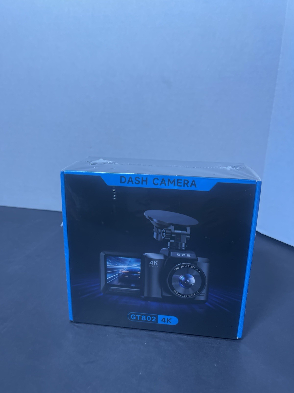 Dash Cam Front & Rear, 4K+1080P Dual Dash Cam for Cars Built’In Wifi GPS GT802