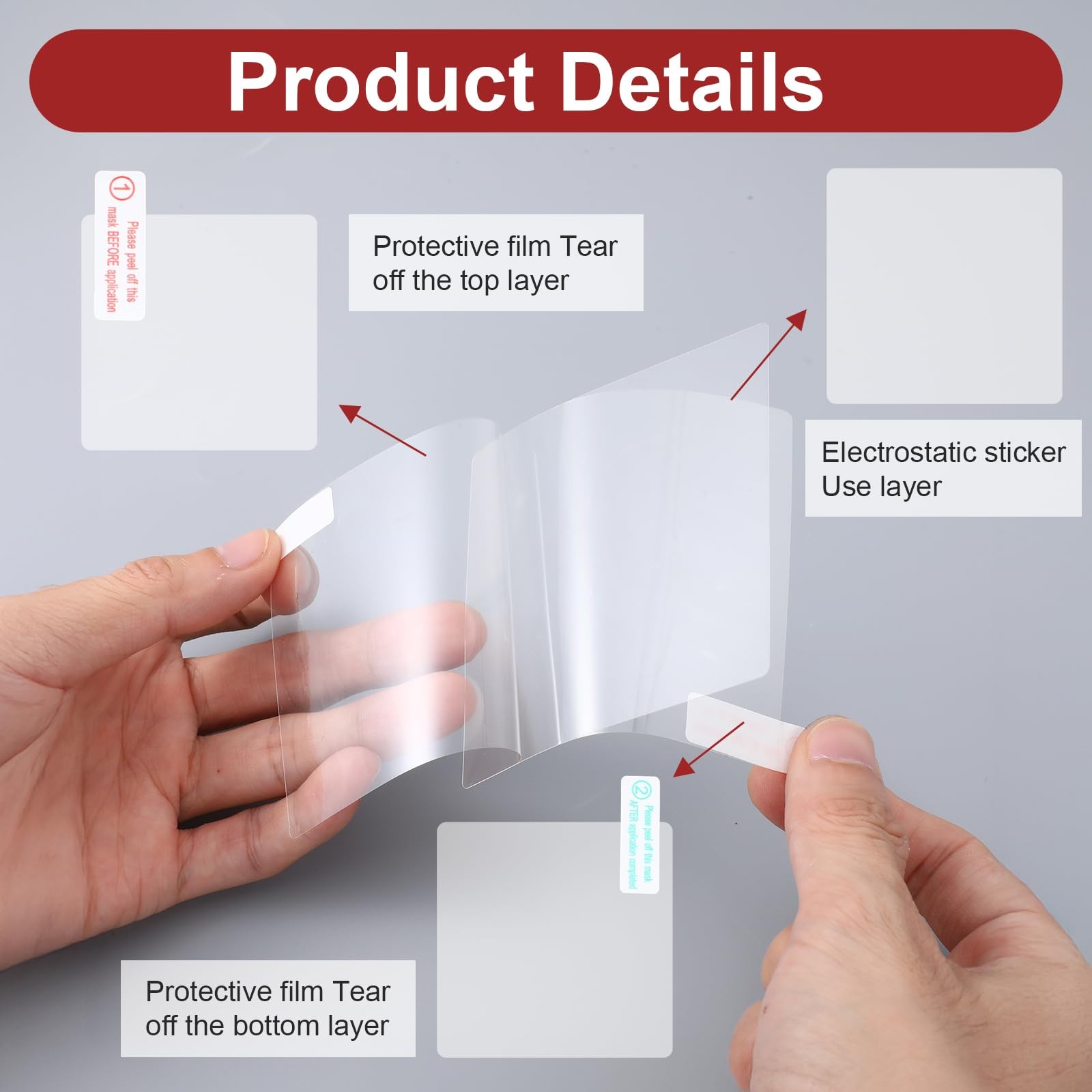 Heclia Electrostatic Sticker Mounting Dash Cam 20 PCS Double-Sided Adhesive…