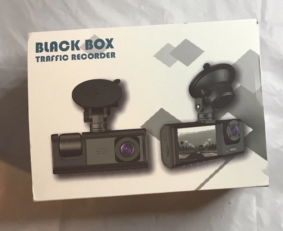 Black Box Dash Cam Wide Angle, Reversing Image, Night Vision, Rear Cam, 32gb SD