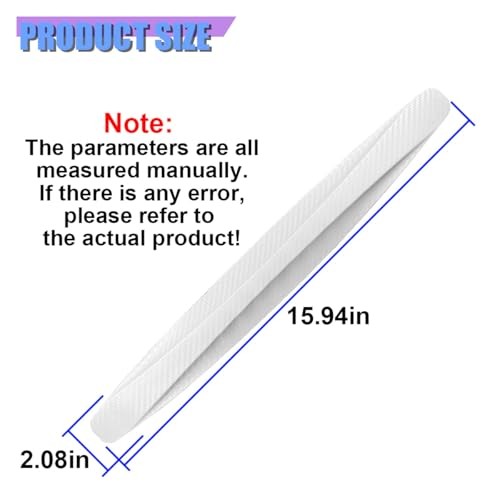 4PCS Car Bumper Guard, Anti Collision Anti Scratch Front Rear Bumper White-L