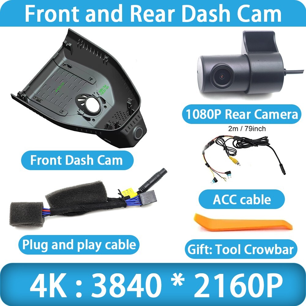 4K 2160P Wifi DVR Dash Cam Camera for Chevrolet Equinox 4th Generation 2024 2025