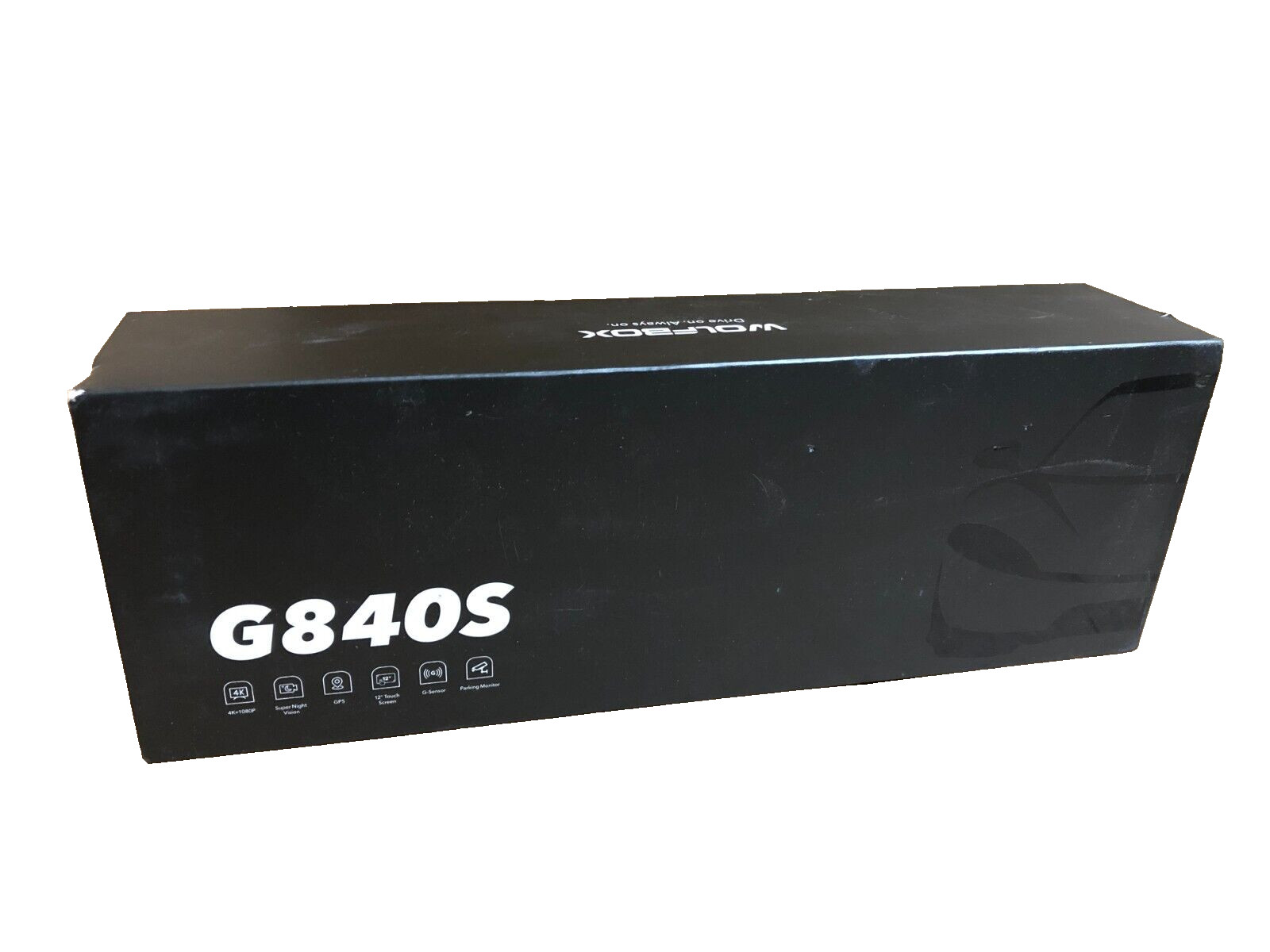 WOLFBOX G840S 12“ Rear View Mirror 4k Dash Cam Backup Camera/GPS/Night Vision **