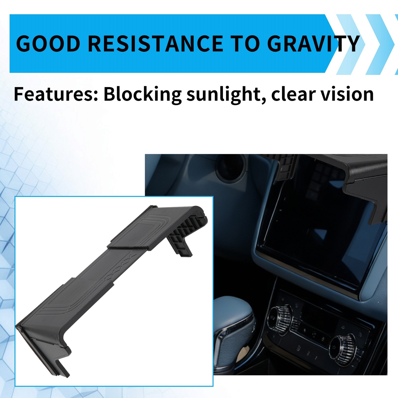 7-12 Inch Auto Accessories Display Screen Visor Car Navigation Sun Shade4947