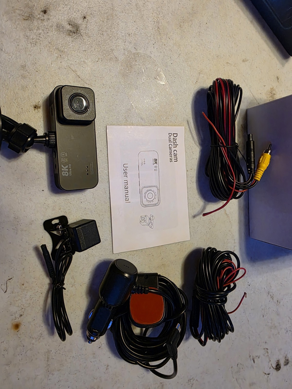 8K Full UHD Dash Cam Dual Cameras