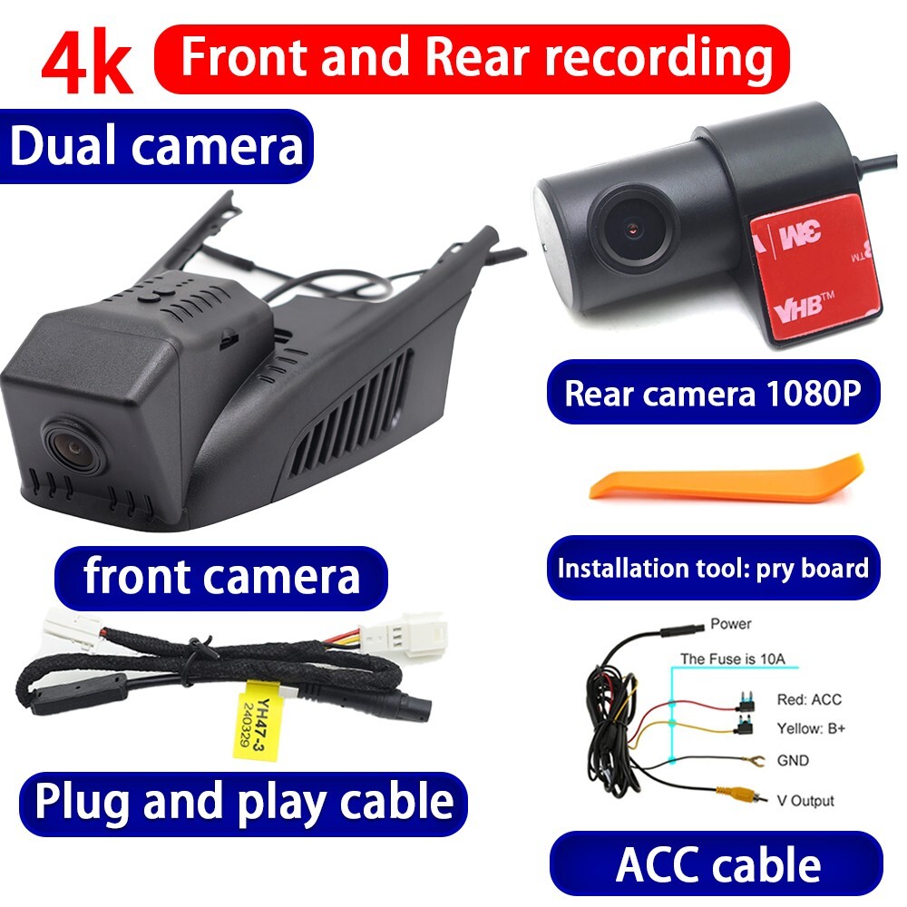 4K Wifi DVR Dash Cam Camera for Mercedes Benz C Class A205 Cabriolet Convertible