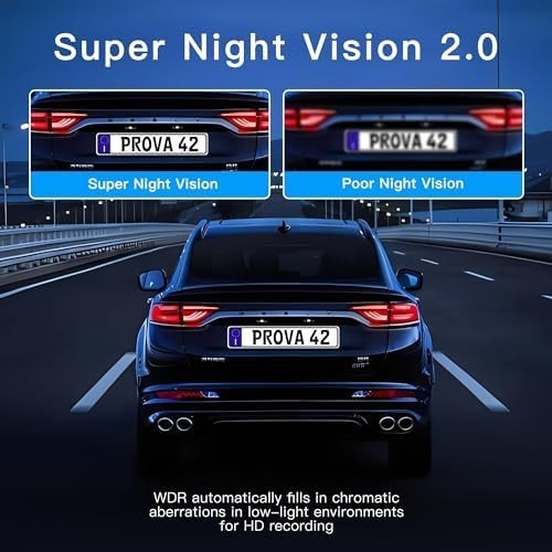 4 Channel Dash Cam 360°View,LOFOV 1080P Front and Rear Inside,Left Right 64GB SD