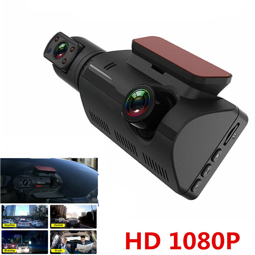 HD 1080P Dash Cam Recorder Dual Lens Camera Car DVR Video G-Sensor Recorder