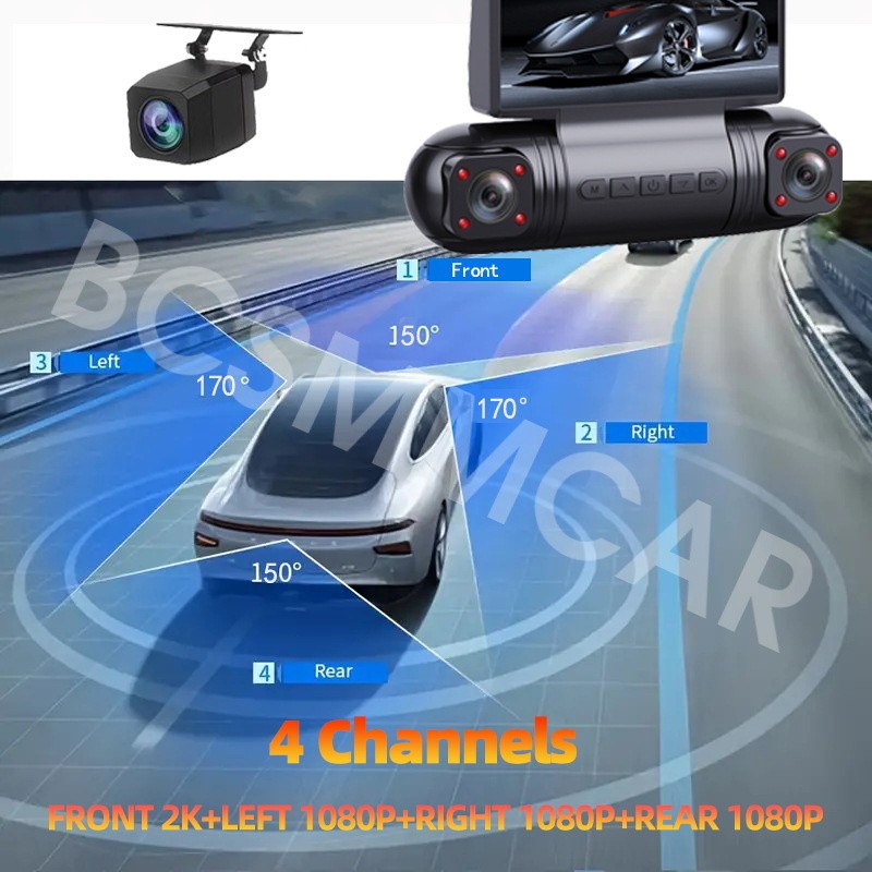2K Dash Cam 3in Car APP WiFi Video Recorder Camera Loop Recording Night Vision