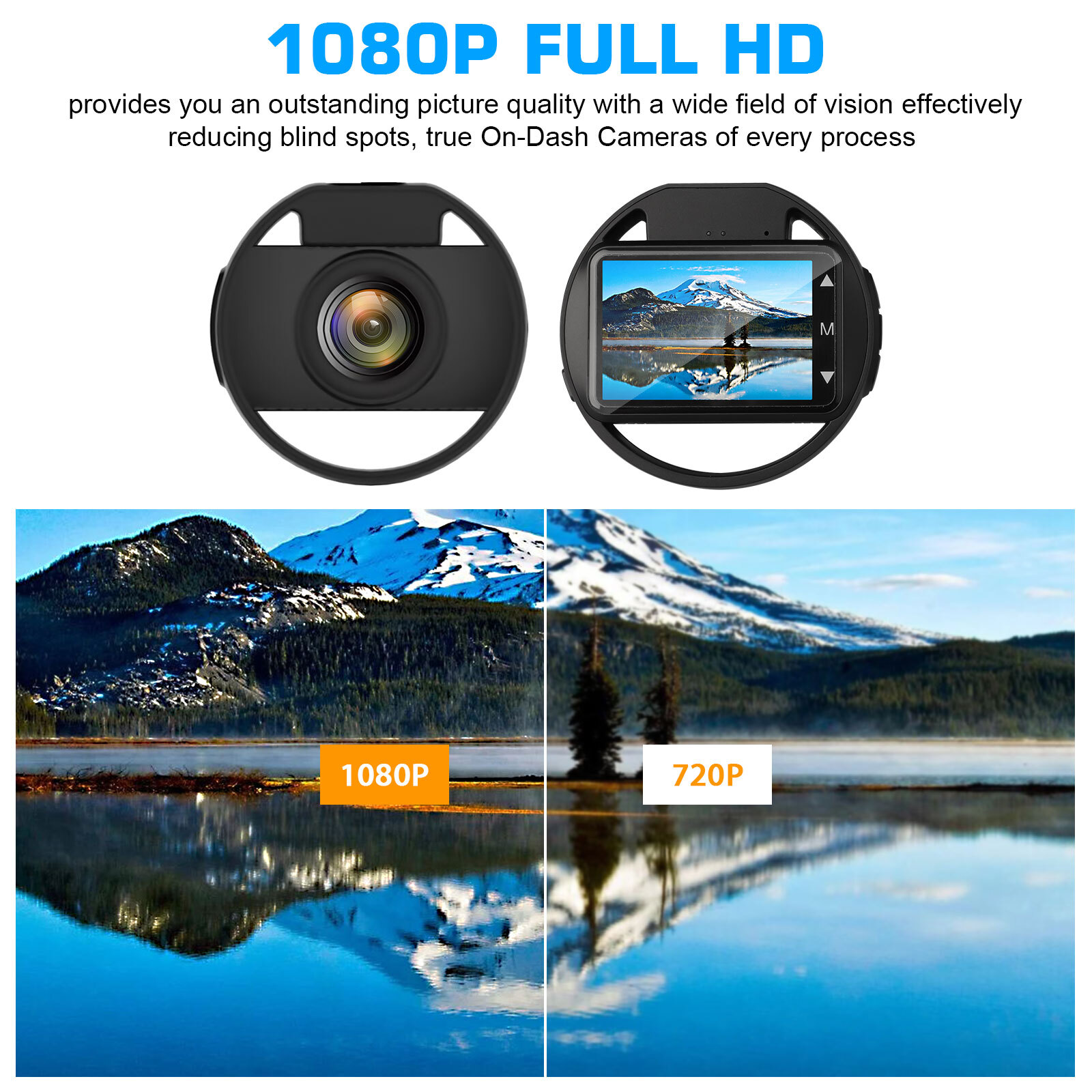2.3″ 1080P Dual Lens Dash Cam Front & Rear Car DVR Camera G-Sensor Night Vision