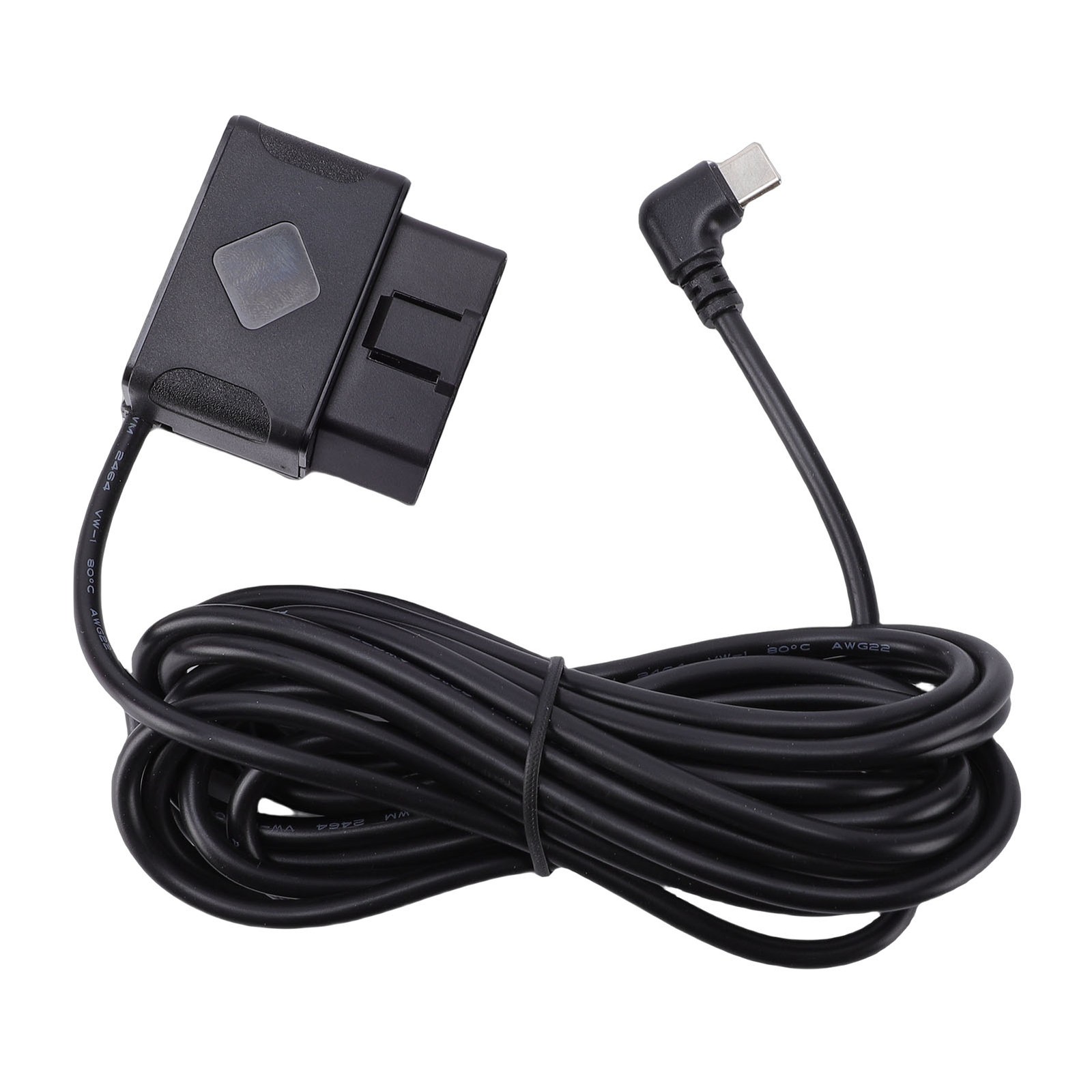 Dash Cam Hardwire Kit Compact OBD Power Cable For Long Term Use Easy To Use
