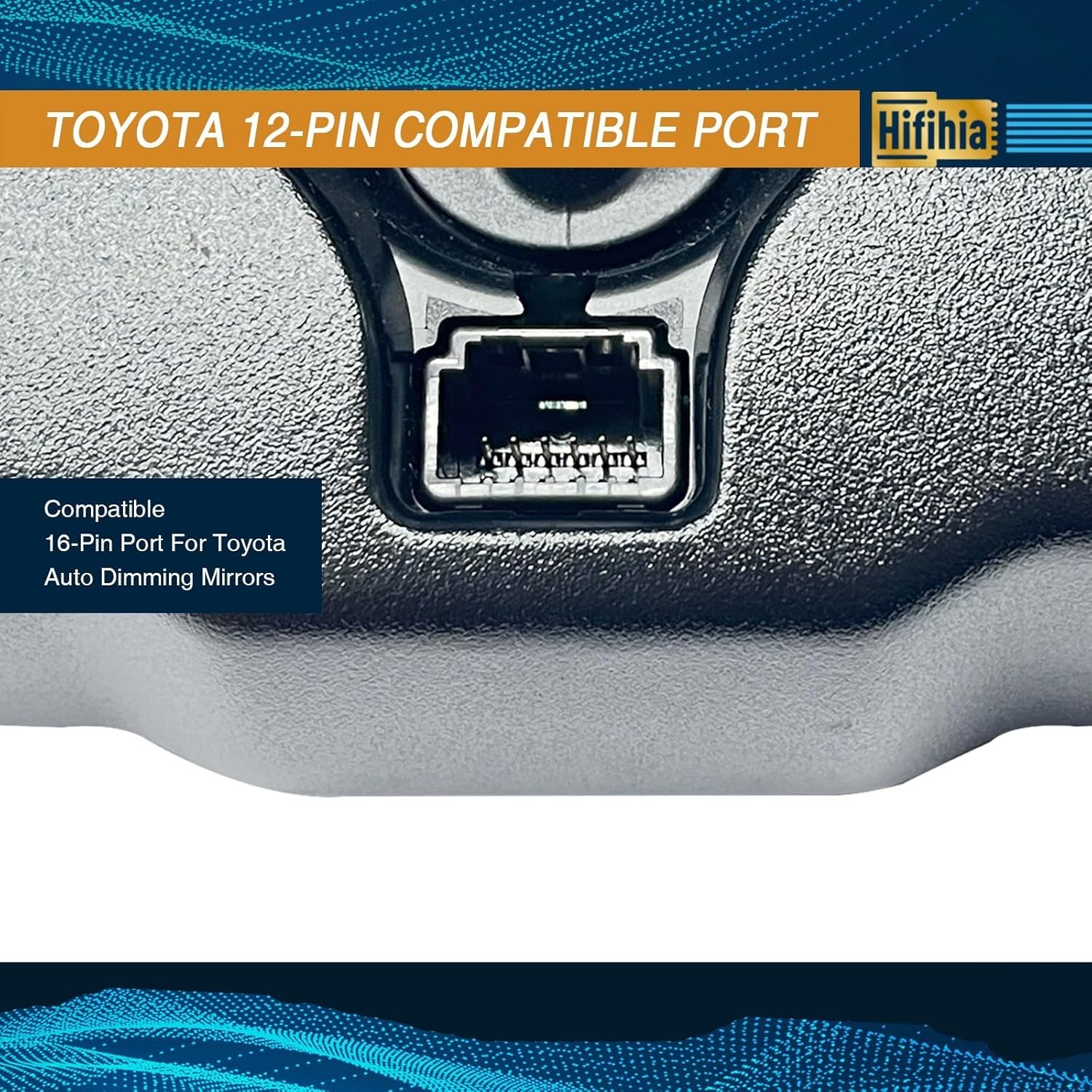 Dash Cam Power Adapter 12 Pin Type A for Toyota Honda USB Rearview Mirror