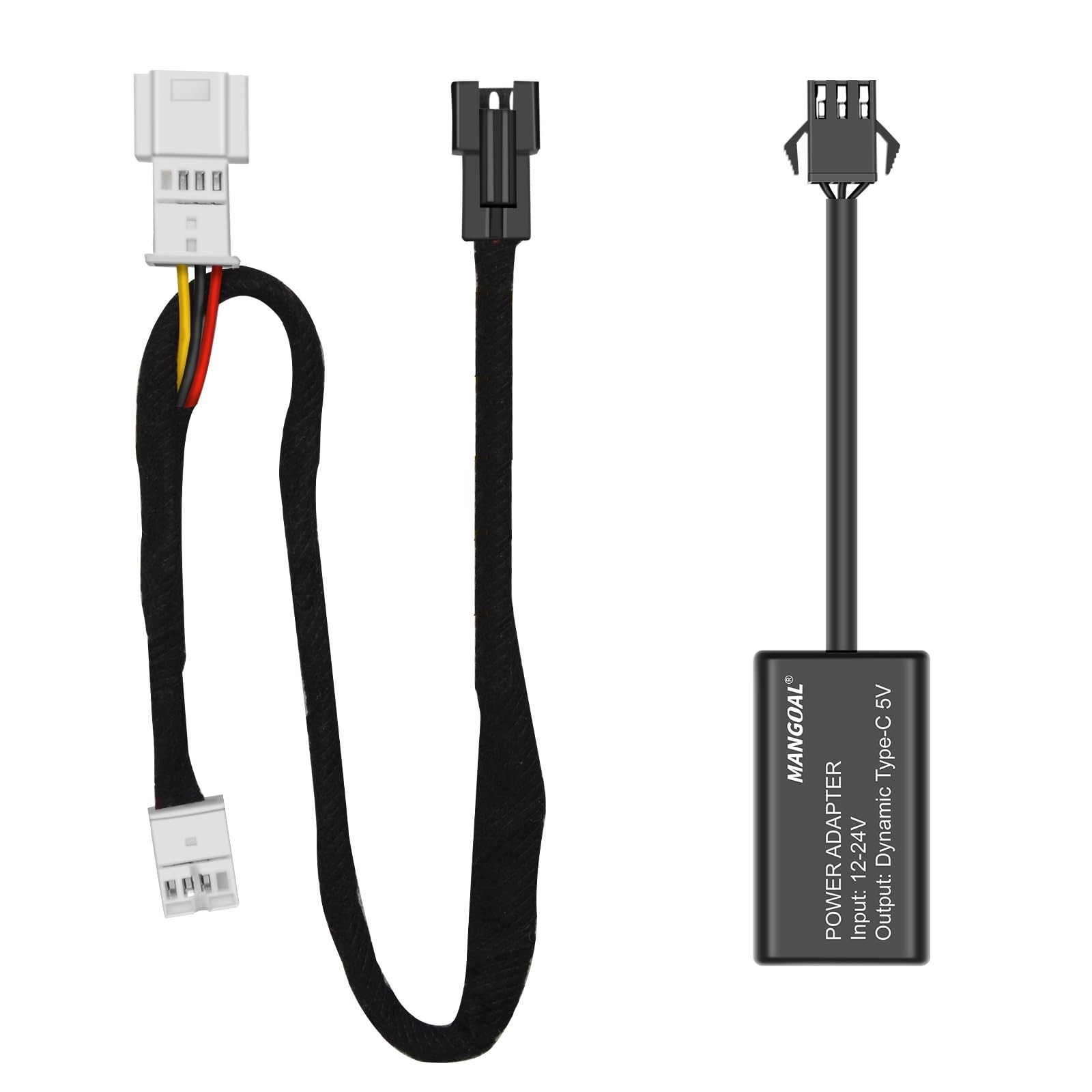 Dash Cam Power Adapter for Mercedes – 4-Pin Rain Sensor Hidden Cable Kit, Plug &