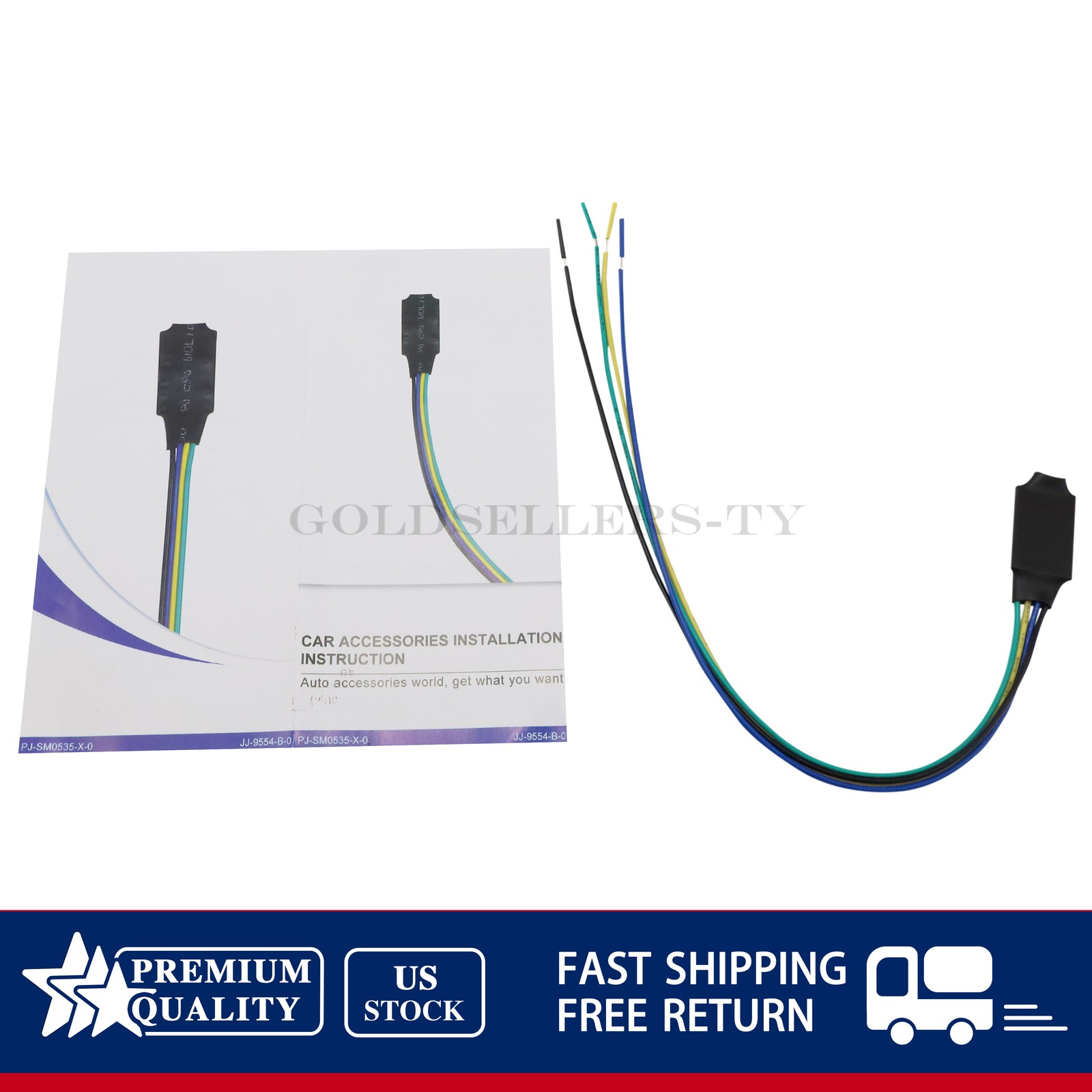 1PC Fits Alpine ILX-W650 ILX-F309 ILX-F259 3 Video Parking Brake Bypass
