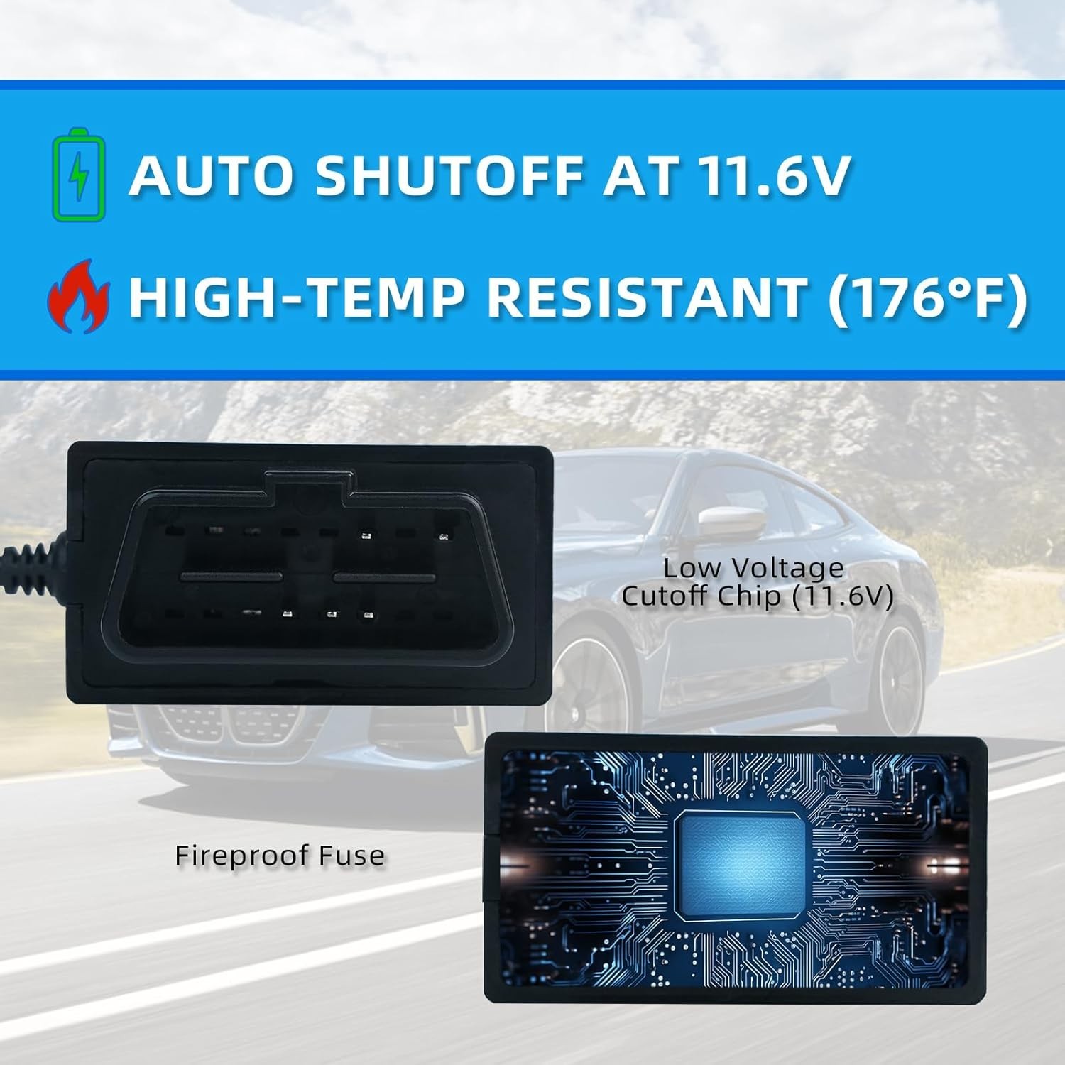 Dash Cam Hardwire Kit，OBD Power Cable for Dash Camera ，USB Type C Adapter Har…