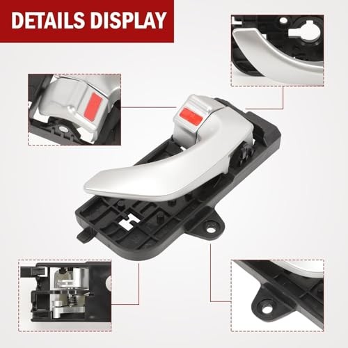 Interior Inner Door Handles（4pcs ） Fits Sonata 2005 2006 2007 2008, Front &