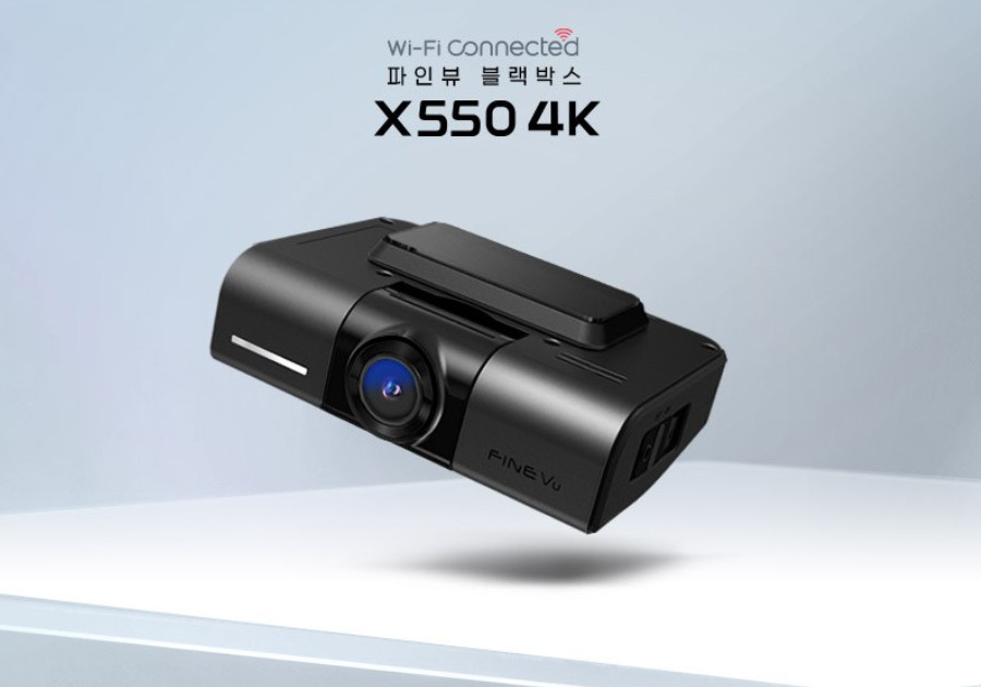 FineVu X550 4K UHD Wi-Fi 2ch 5GHz Car Dash Camera Car Blackbox 32GB