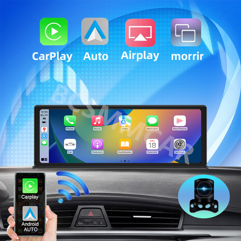Touch Screen 4K Dash Cam Video Recorder Car Dual Lens DVR WIFI AUX BT G-Sensor