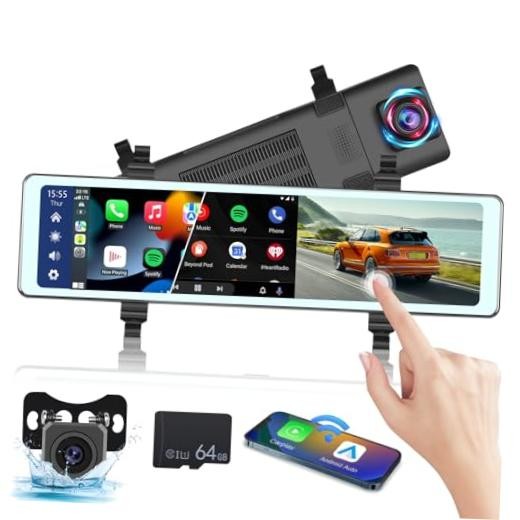 11.26 inch Rear View Mirror Camera with Carplay and Android Auto | Mirror