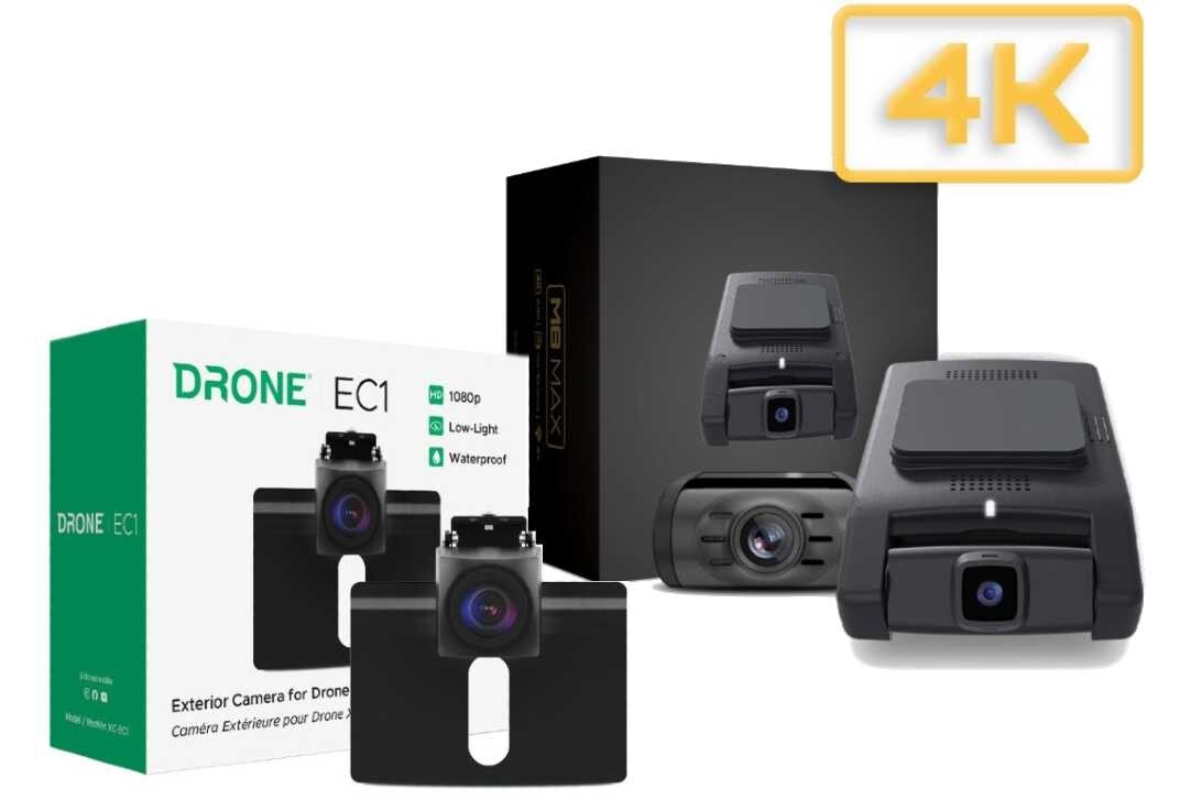 Momento M8 MD-8400 Dash Camera bundled with XC-EC1 External Camera XCLTE XCEC1