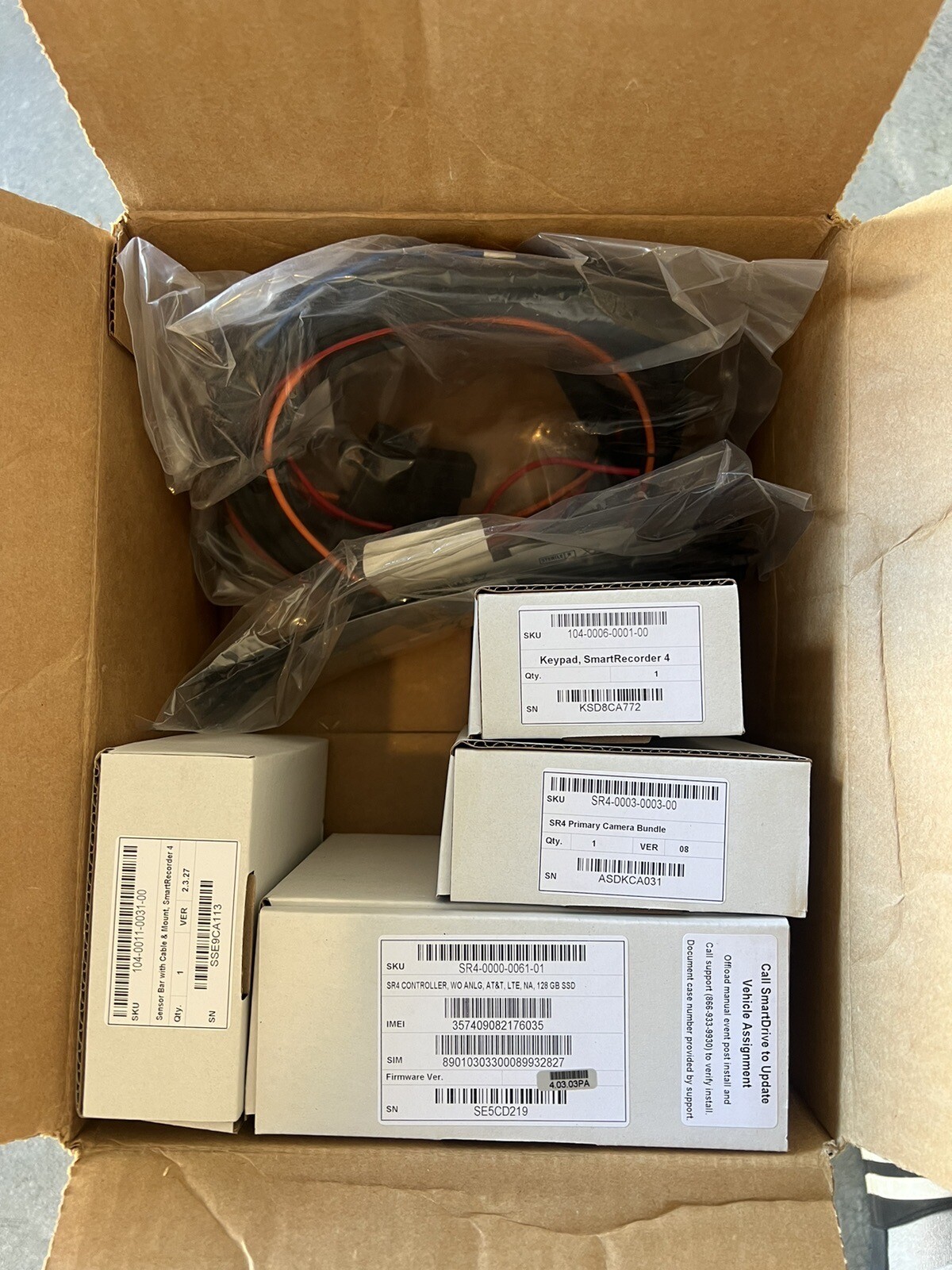 NEW Omnitracs SmartDrive SmartRecorder4 (SR4 Controller, Sensor, Camera, Keypad)