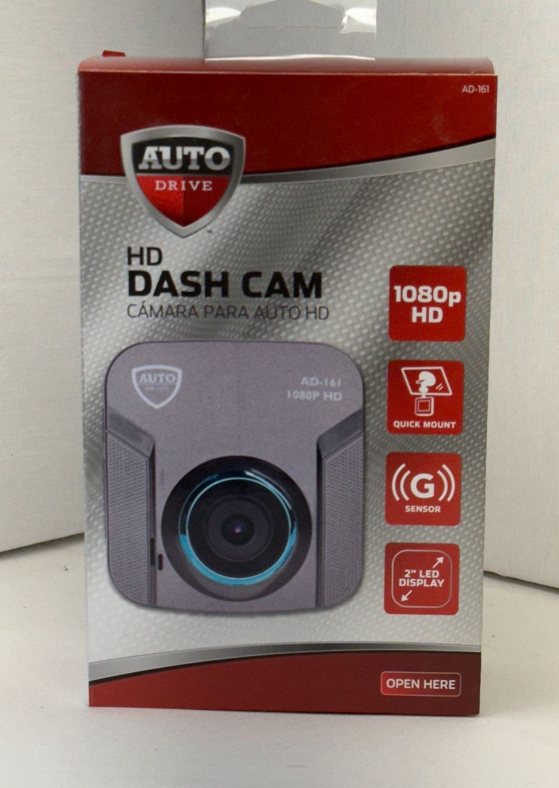 AUTO DRIVE HD Dash Cam 1080P Quick Mount G-Sensor 2 LED Display New