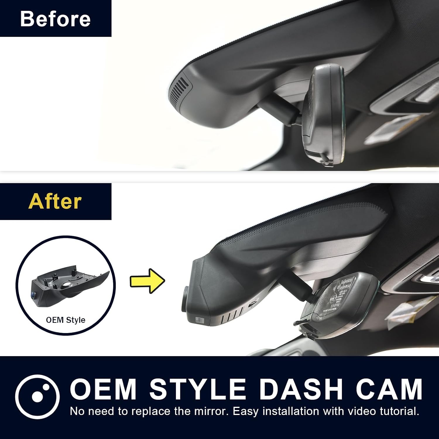 Mangoal 4K Dash Cam Custom for Chevy Suburban/Tahoe 2023-2026 UHD 2160P Video